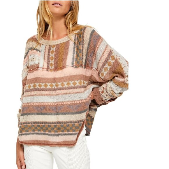 🎁Free People December Skies Knit Poncho